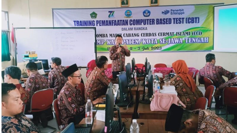 Songsong Lomba MAPSI 2023, MGMP PAI SMP Jawa Tengah Gelar Pelatihan Computer Based Test